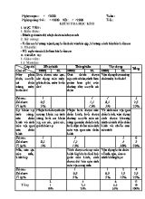 Giáo án Vật lý Lớp 9 - Kiểm tra học kỳ II - Năm học 2019-2020